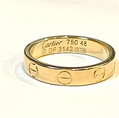 replica cartier love ring ebay|cartier 750 ring 52833a worth.